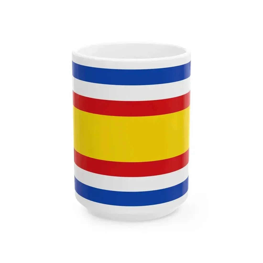 Flag of Guatemala 1858-1871 (Guatemala) White Coffee Mug 15oz - Go Mug Yourself