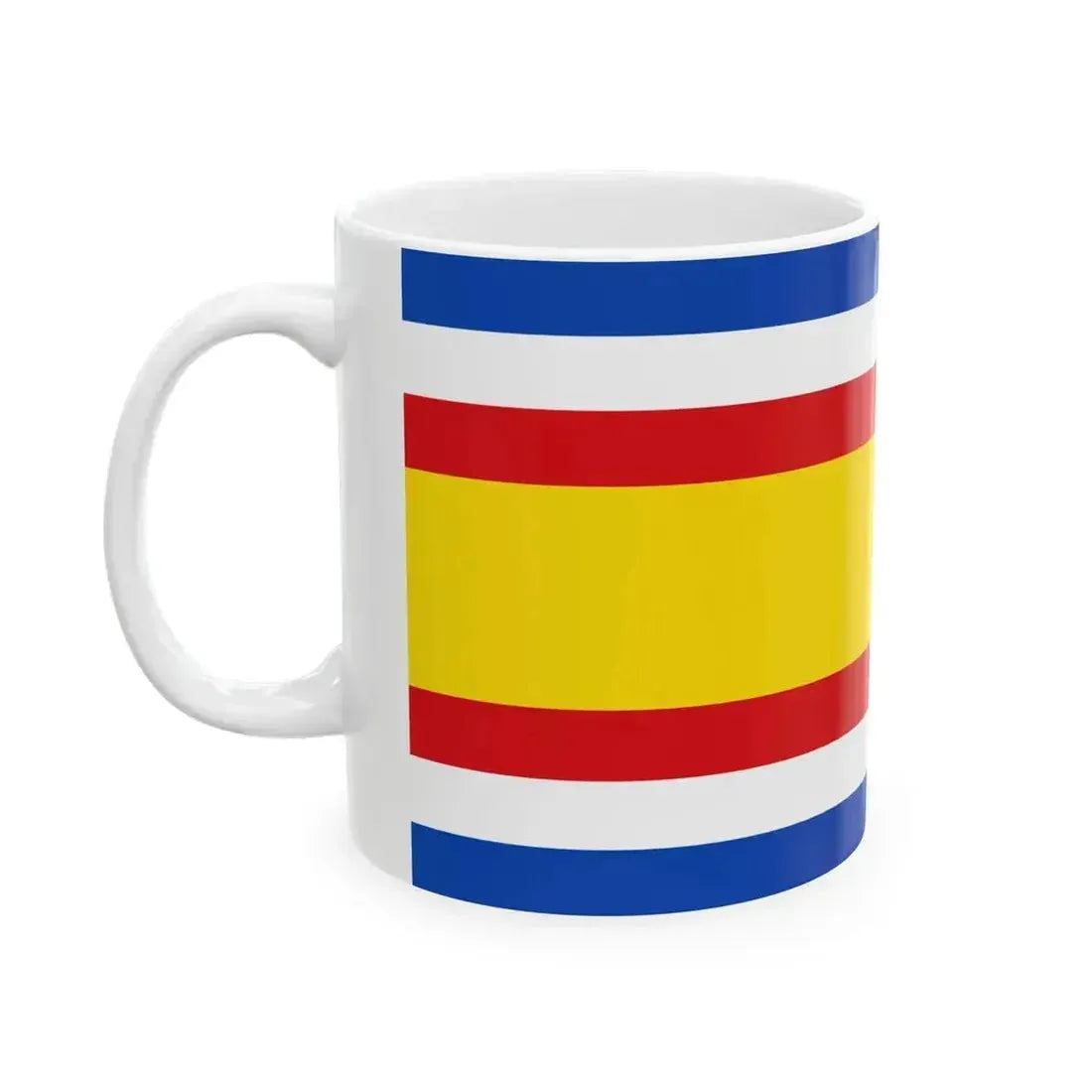 Flag of Guatemala 1858-1871 (Guatemala) White Coffee Mug - Go Mug Yourself