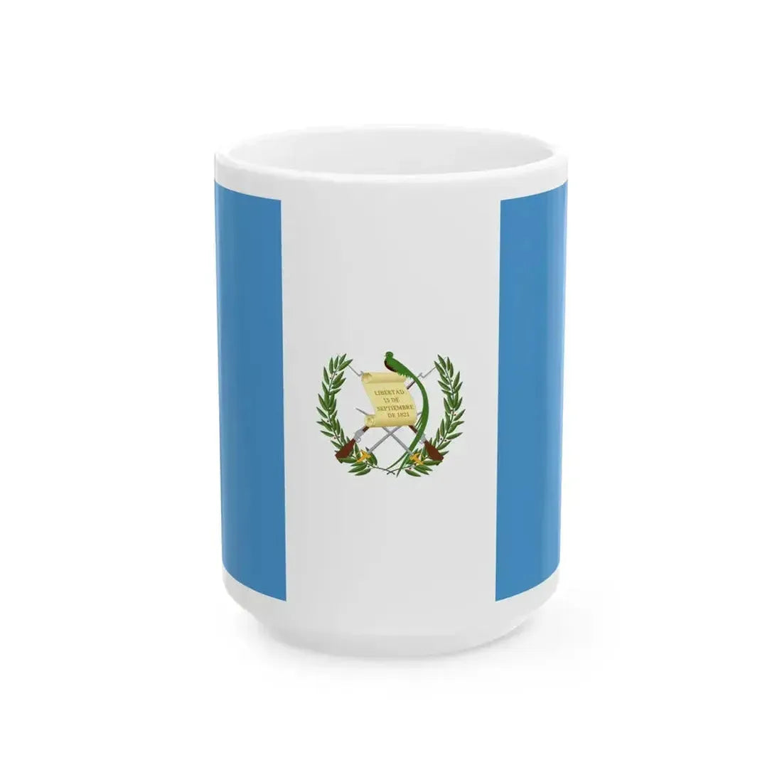 Flag of Guatemala (Guatemala) White Coffee Mug 15oz - Go Mug Yourself