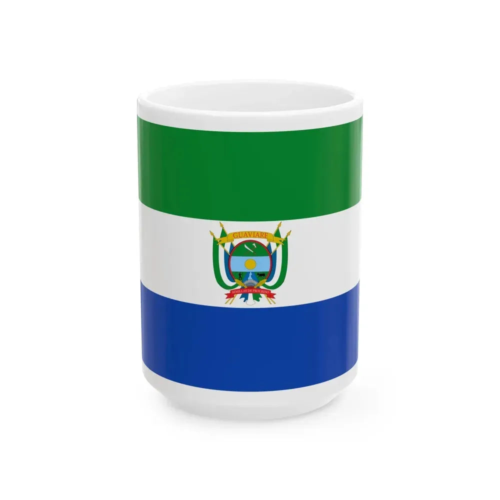 Flag of Guaviare (Colombia) White Coffee Mug 15oz - Go Mug Yourself