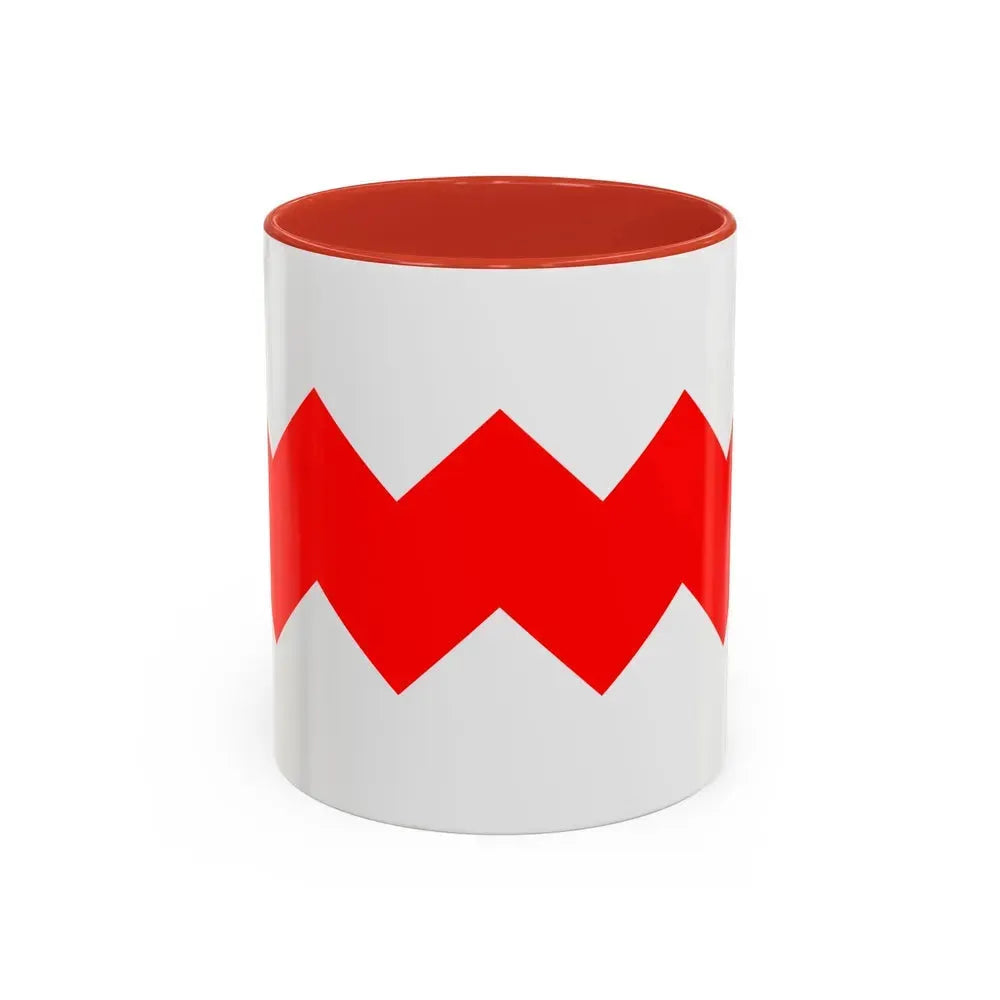 Flag of Gudja Malta - Accent Coffee Mug 11oz Red - Go Mug Yourself