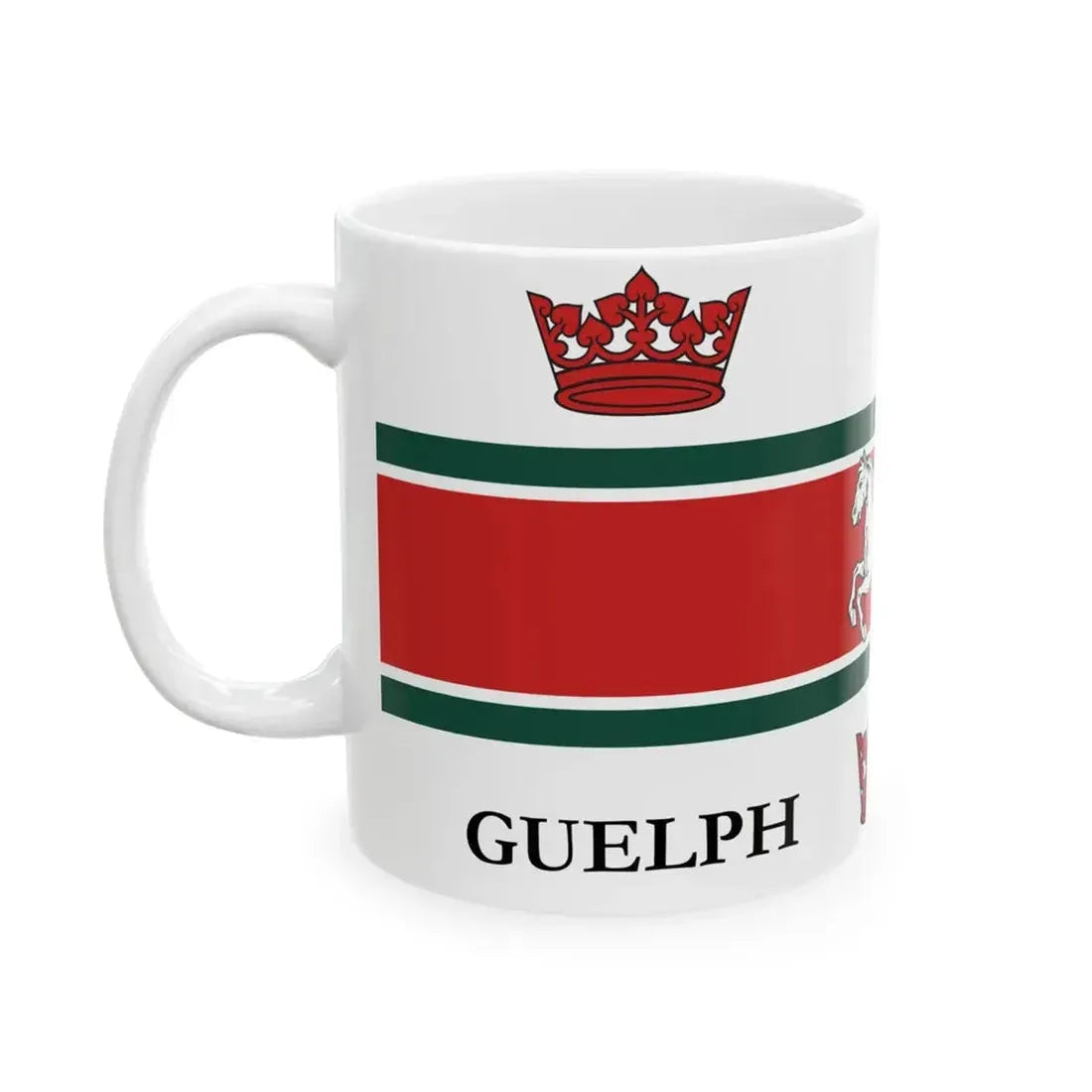 Flag of Guelph (Canada) White Coffee Mug - Go Mug Yourself