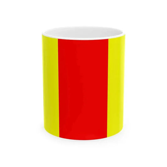 Flag of Guerlesquin (France) White Coffee Mug 11oz - Go Mug Yourself