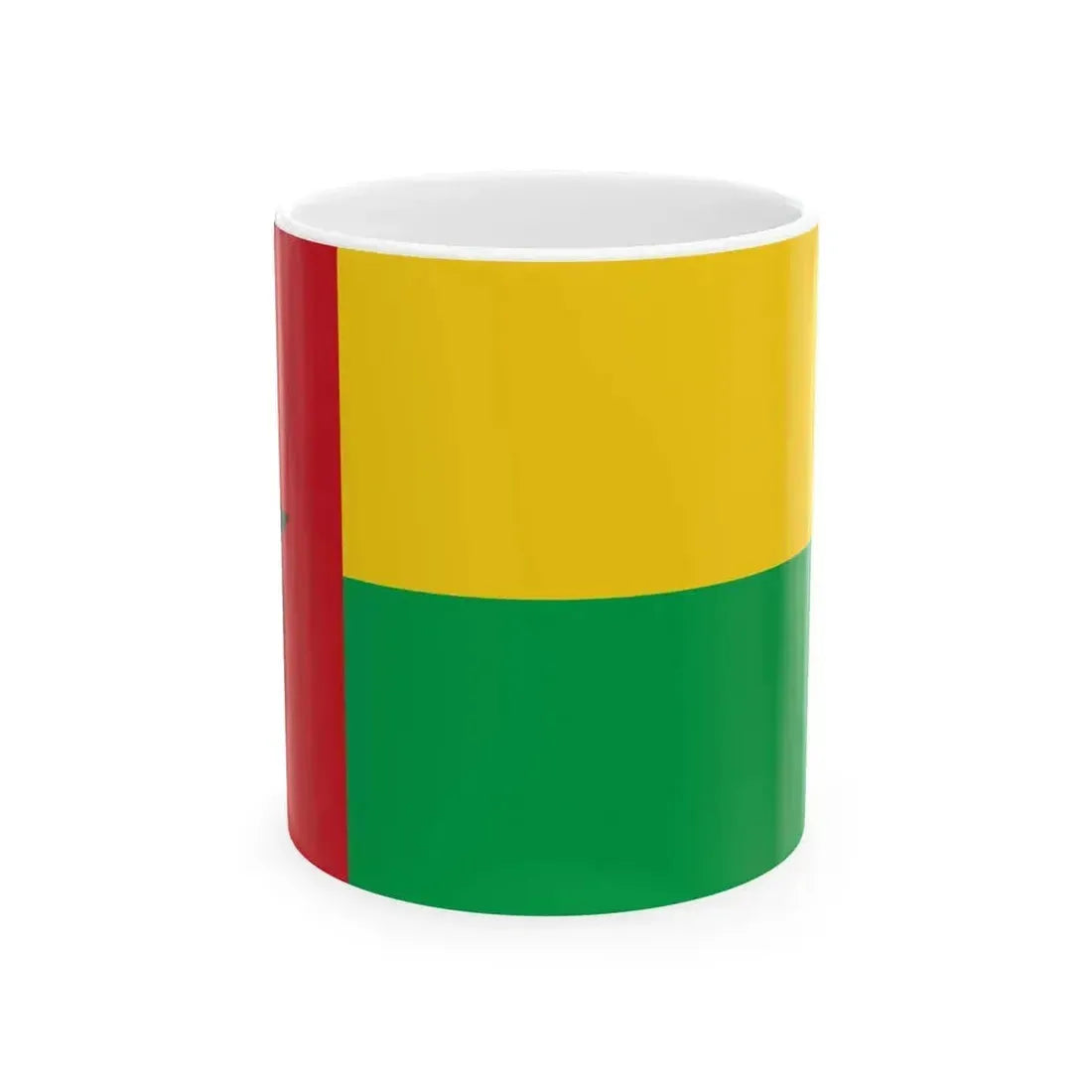 Flag of Guinea-Bissau (Guinea) White Coffee Mug 11oz - Go Mug Yourself