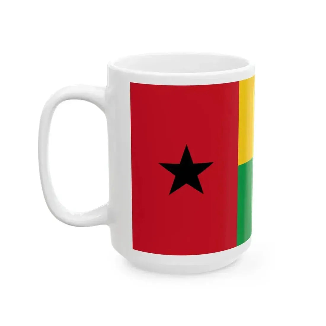 Flag of Guinea-Bissau (Guinea) White Coffee Mug - Go Mug Yourself