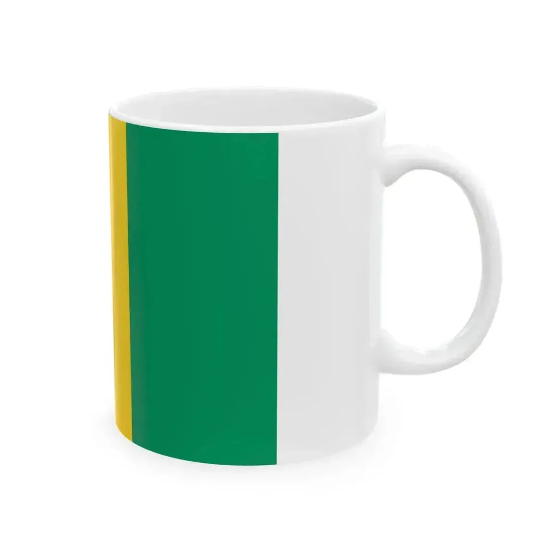 Flag of Guinea (Guinea) White Coffee Mug - Go Mug Yourself