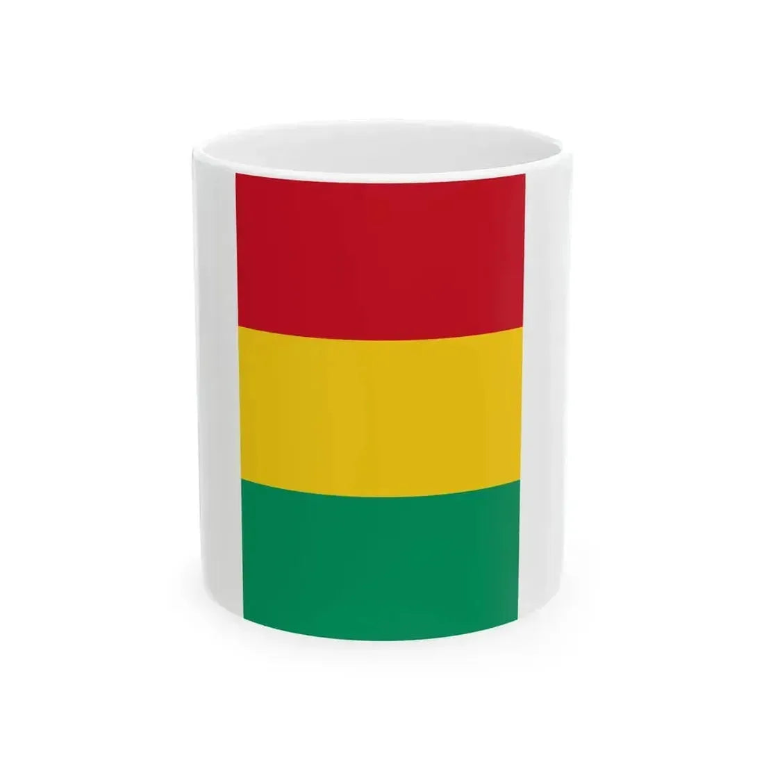 Flag of Guinea vertical (Guinea) White Coffee Mug 11oz - Go Mug Yourself