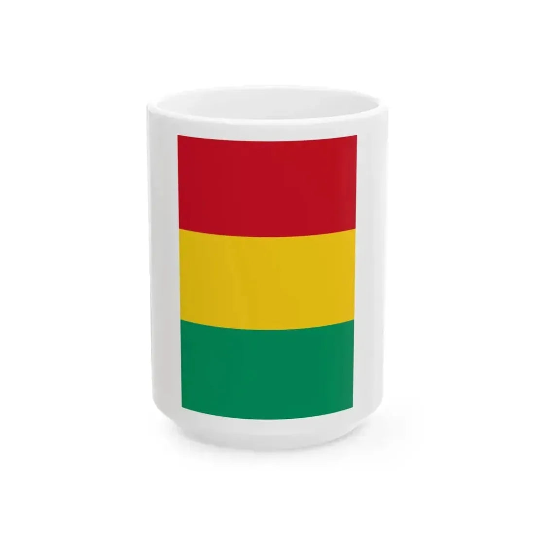 Flag of Guinea vertical (Guinea) White Coffee Mug 15oz - Go Mug Yourself
