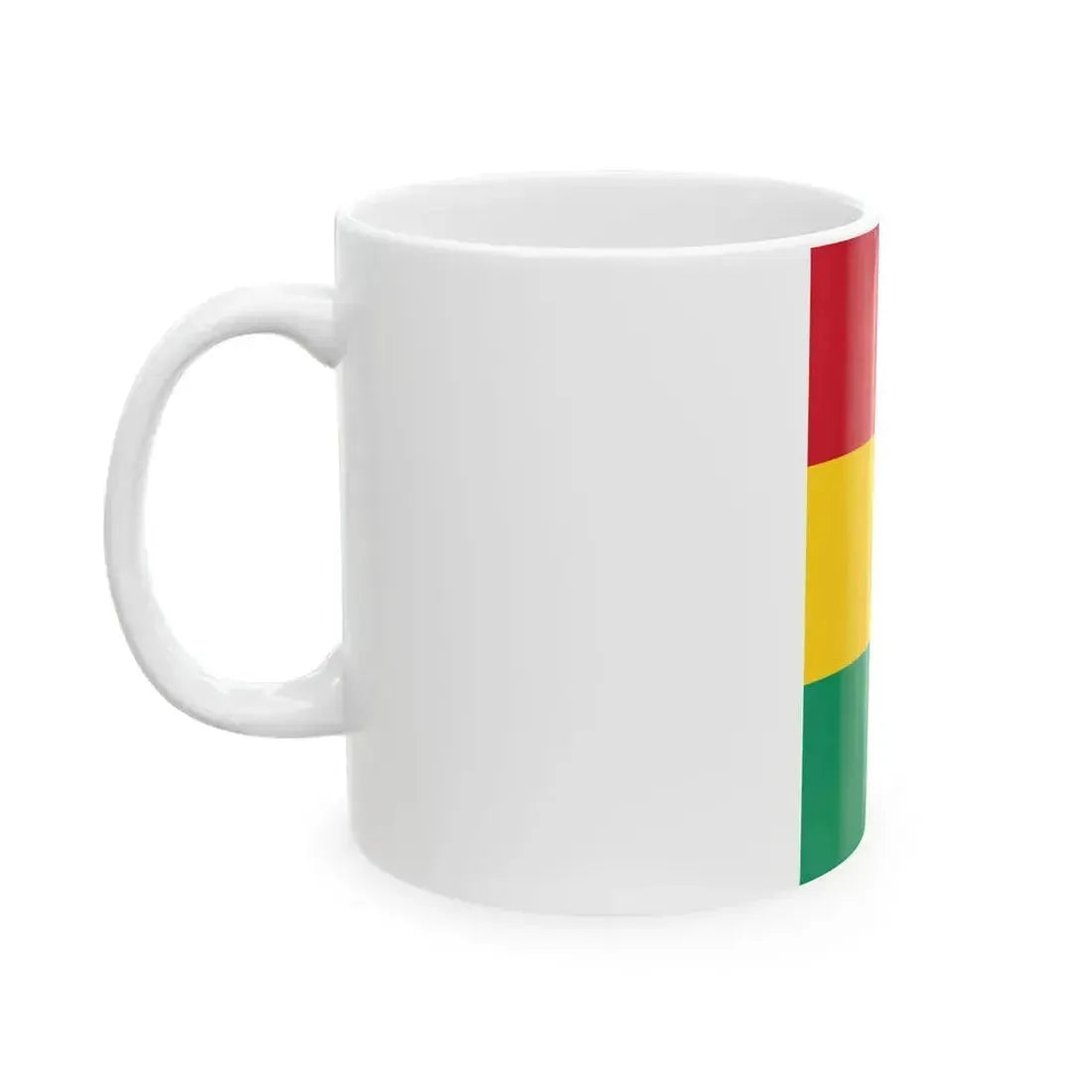 Flag of Guinea vertical (Guinea) White Coffee Mug - Go Mug Yourself