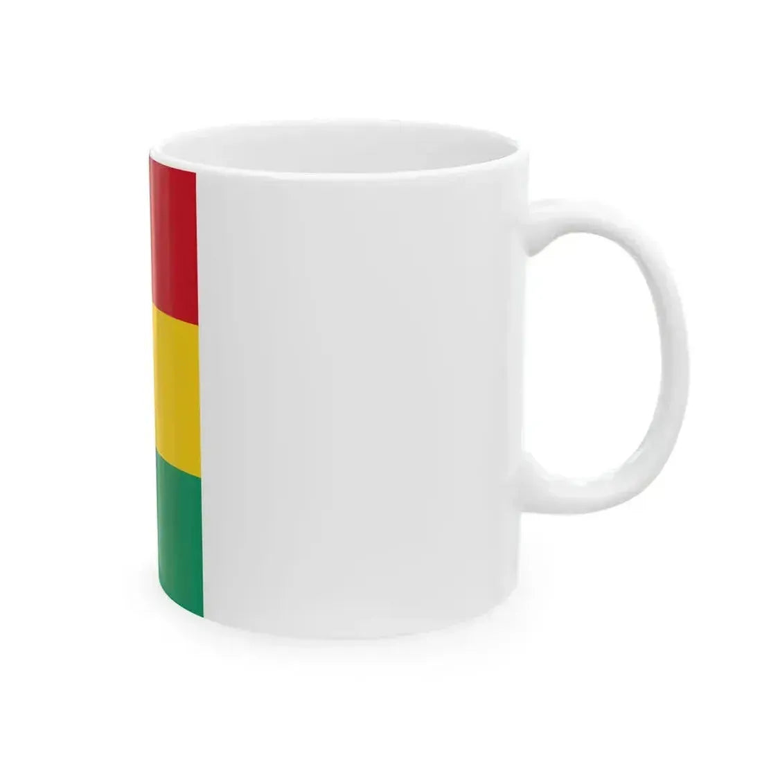 Flag of Guinea vertical (Guinea) White Coffee Mug - Go Mug Yourself