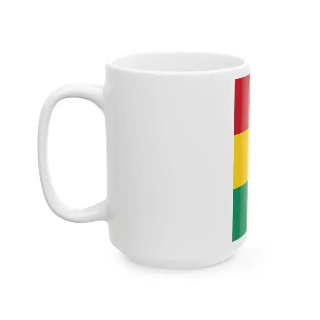 Flag of Guinea vertical (Guinea) White Coffee Mug - Go Mug Yourself