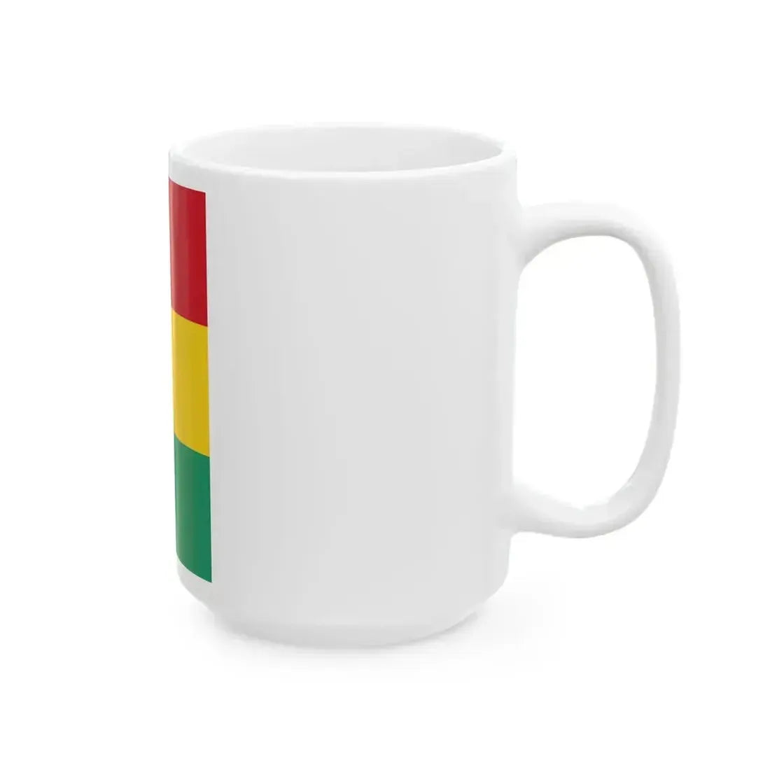Flag of Guinea vertical (Guinea) White Coffee Mug - Go Mug Yourself