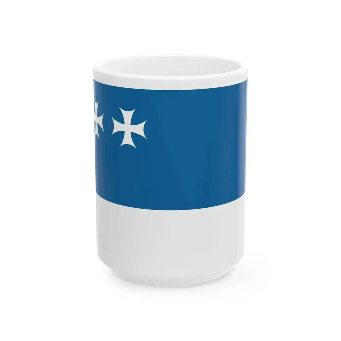 Flag of Gurjaani Municipality (Georgia) White Coffee Mug 15oz - Go Mug Yourself