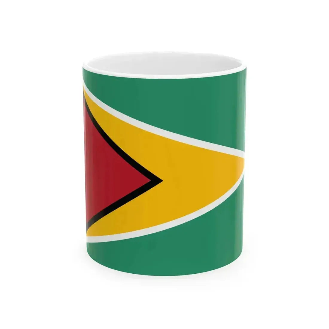 Flag of Guyana 3-2 (Guyana) White Coffee Mug 11oz - Go Mug Yourself