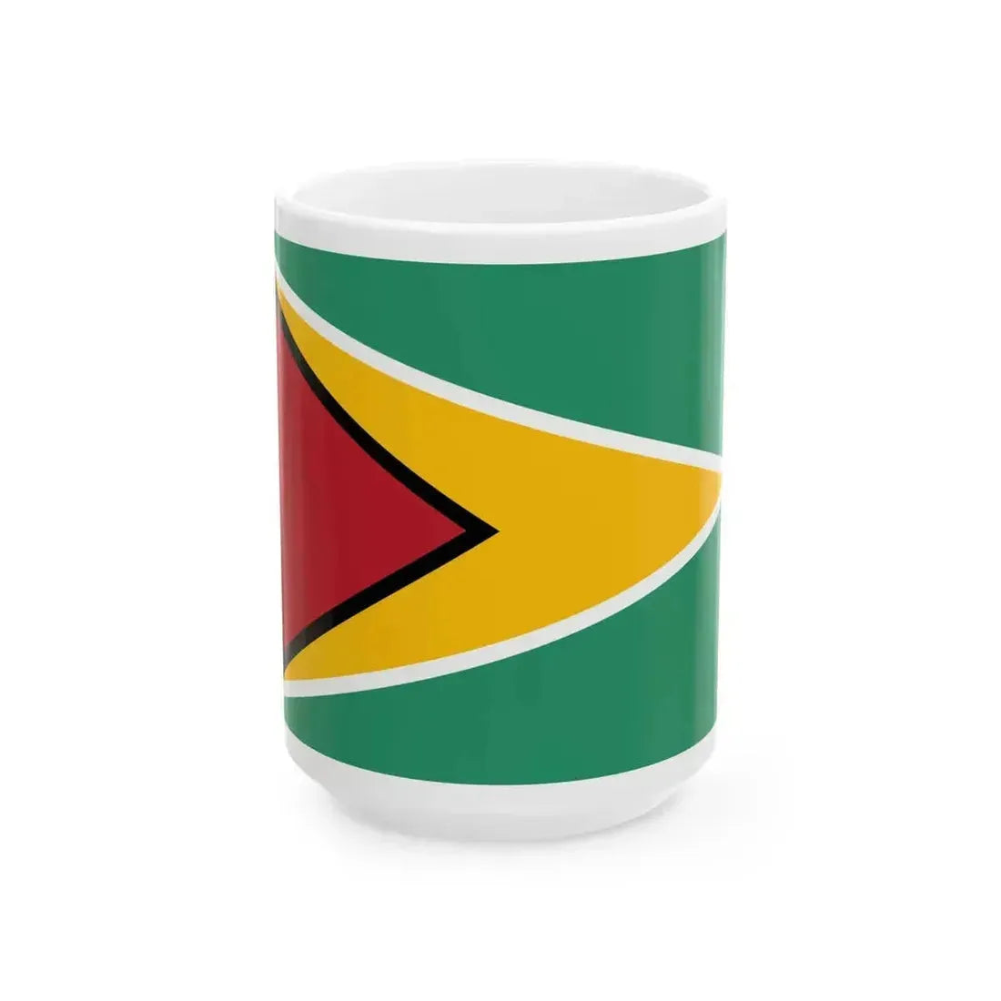 Flag of Guyana 3-2 (Guyana) White Coffee Mug 15oz - Go Mug Yourself
