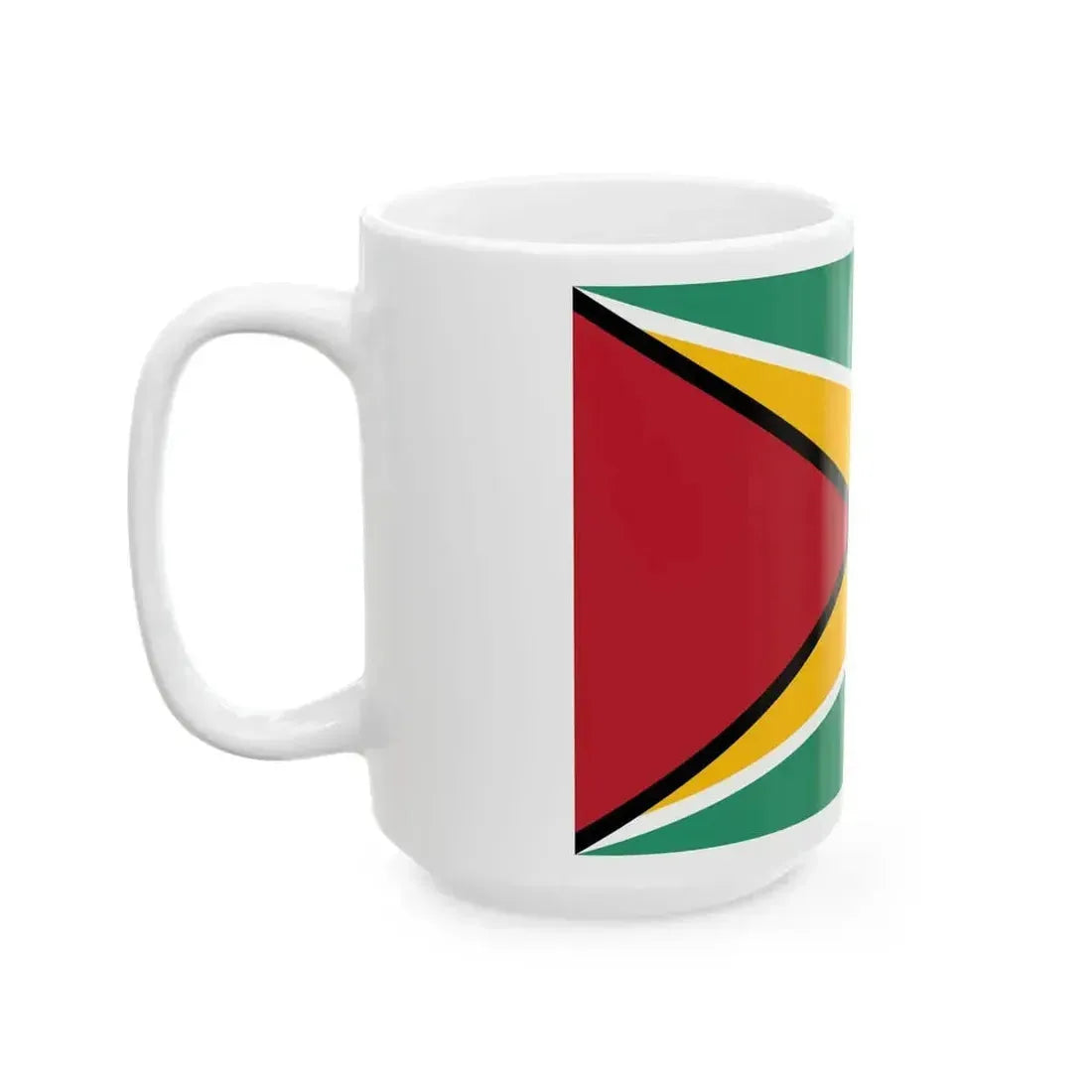 Flag of Guyana 3-2 (Guyana) White Coffee Mug - Go Mug Yourself