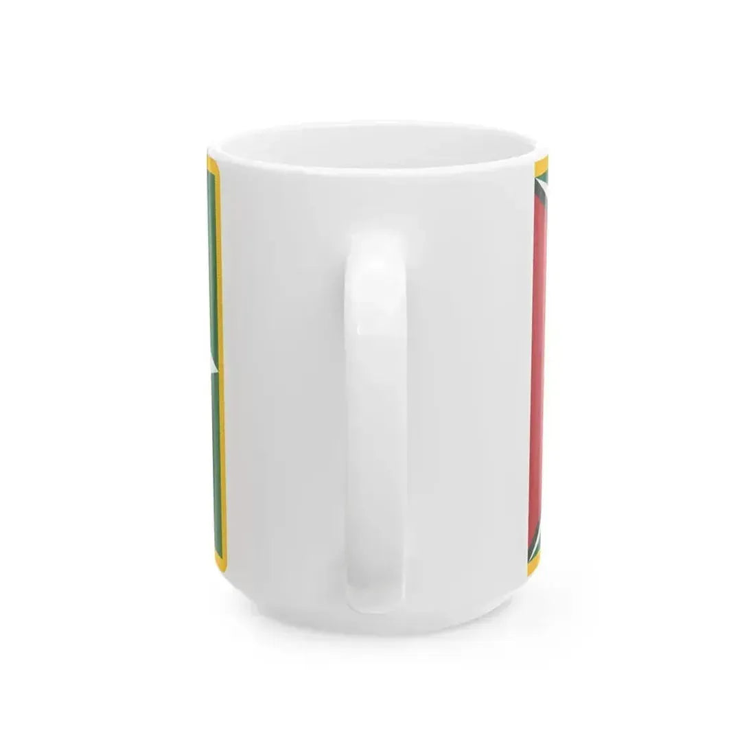 Flag of Guyana fringed (Guyana) White Coffee Mug - Go Mug Yourself