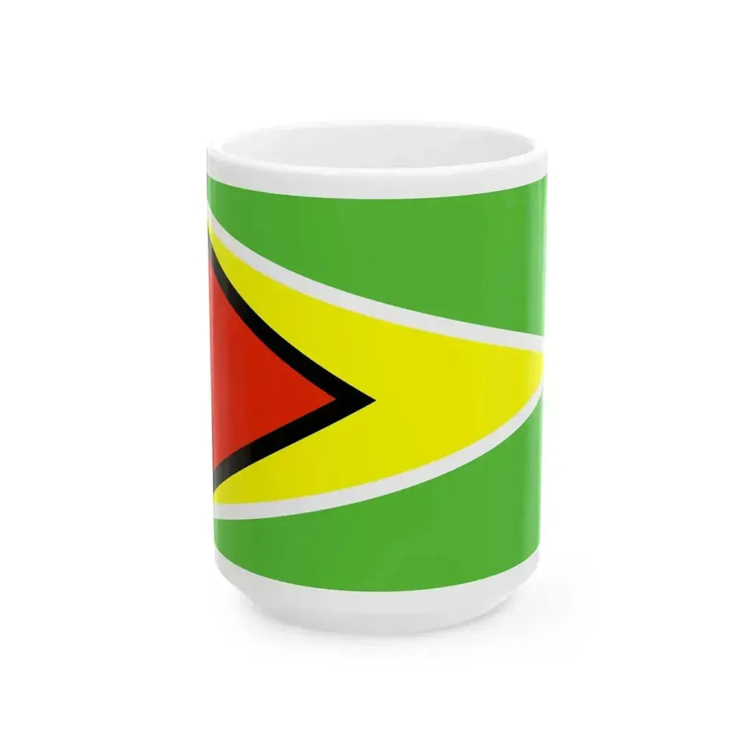 Flag of Guyana WFB 2000 (Guyana) White Coffee Mug 15oz - Go Mug Yourself