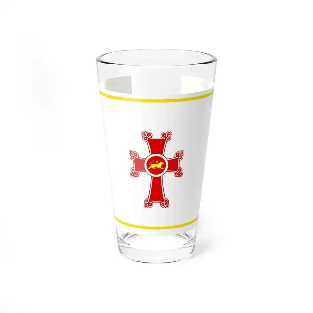 Flag of Gyumri Armenia - Pint Glass 16oz 16oz - Go Mug Yourself