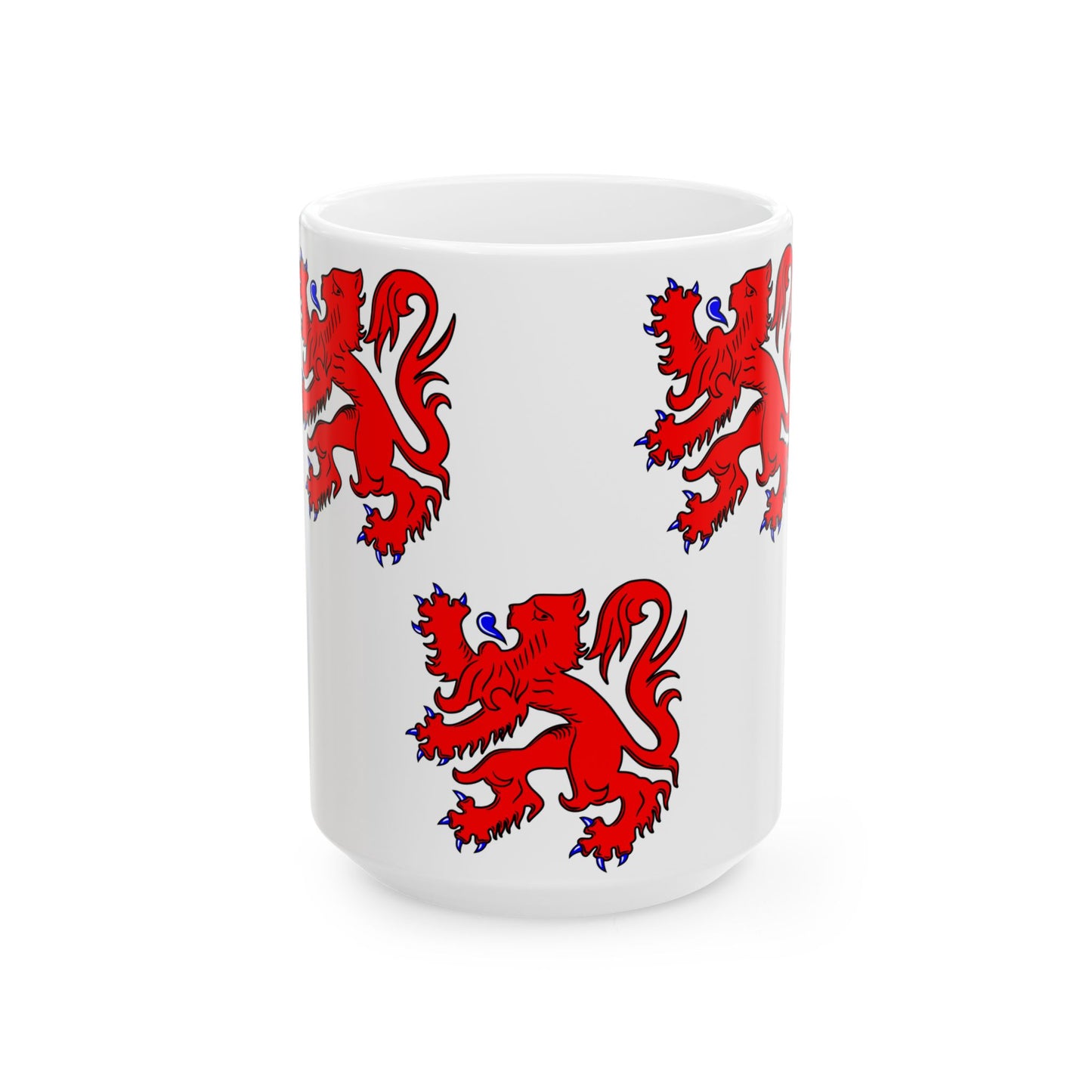 Flag of Haaltert (Belgium) White Coffee Mug-15oz-Go Mug Yourself