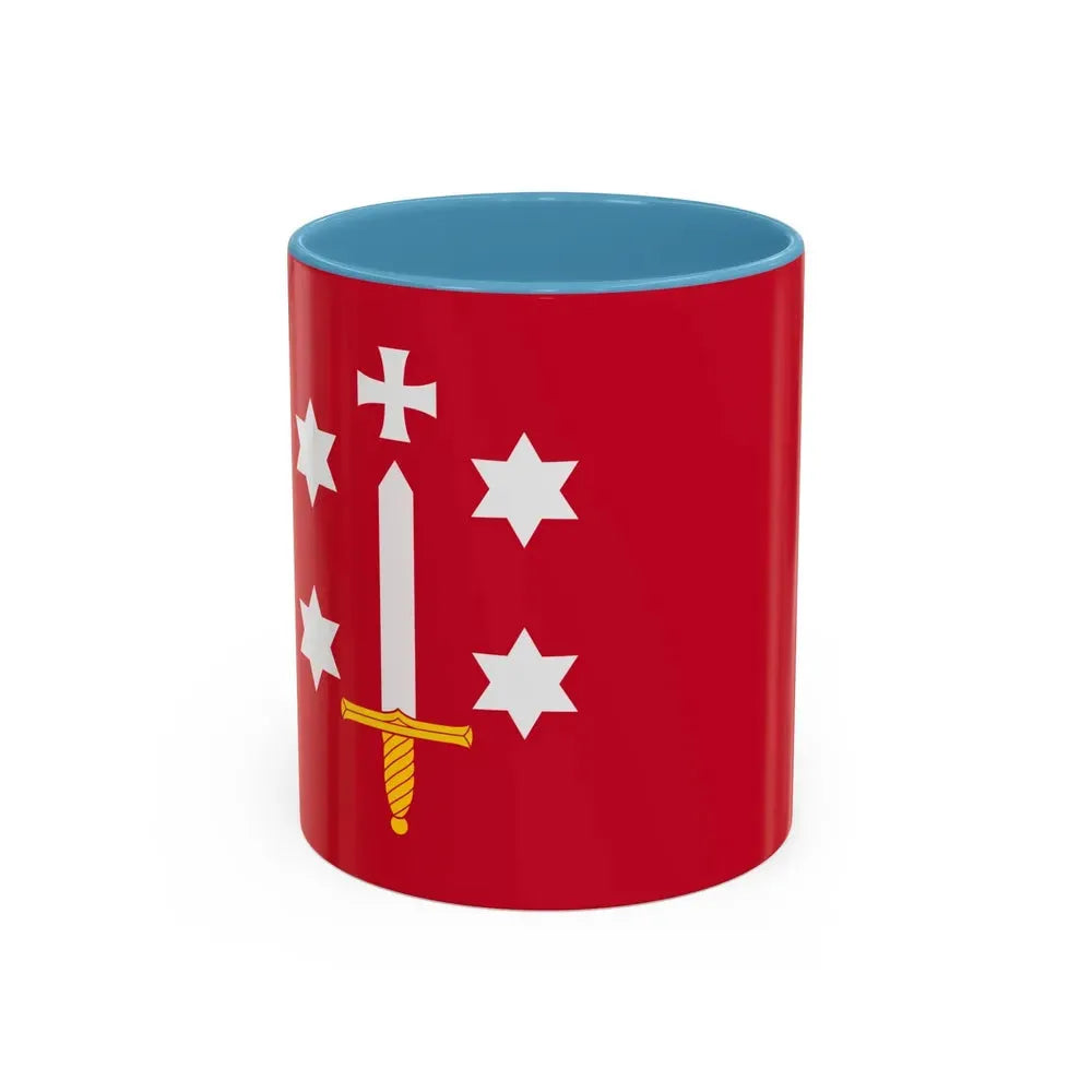 Flag of Haarlem the capital of the province of North Holland Netherlands - Accent Coffee Mug 11oz Light Blue - Go Mug Yourself