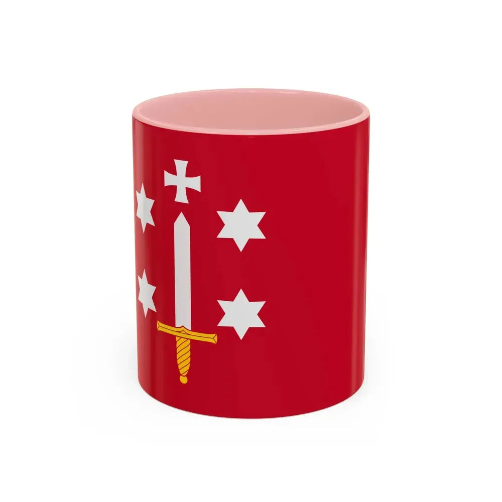 Flag of Haarlem the capital of the province of North Holland Netherlands - Accent Coffee Mug 11oz Pink - Go Mug Yourself