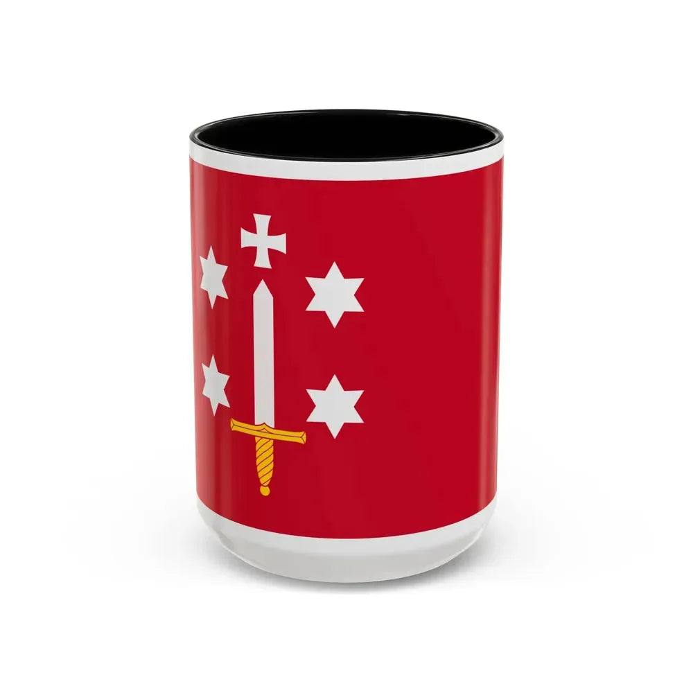 Flag of Haarlem the capital of the province of North Holland Netherlands - Accent Coffee Mug 15oz Black - Go Mug Yourself