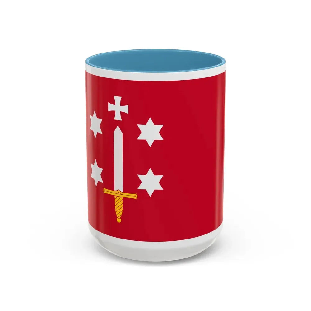 Flag of Haarlem the capital of the province of North Holland Netherlands - Accent Coffee Mug 15oz Light Blue - Go Mug Yourself