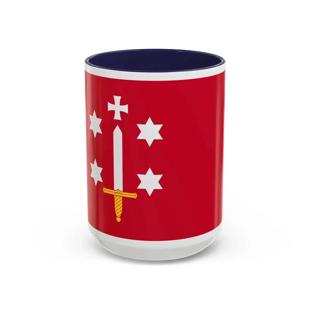 Flag of Haarlem the capital of the province of North Holland Netherlands - Accent Coffee Mug 15oz Navy - Go Mug Yourself