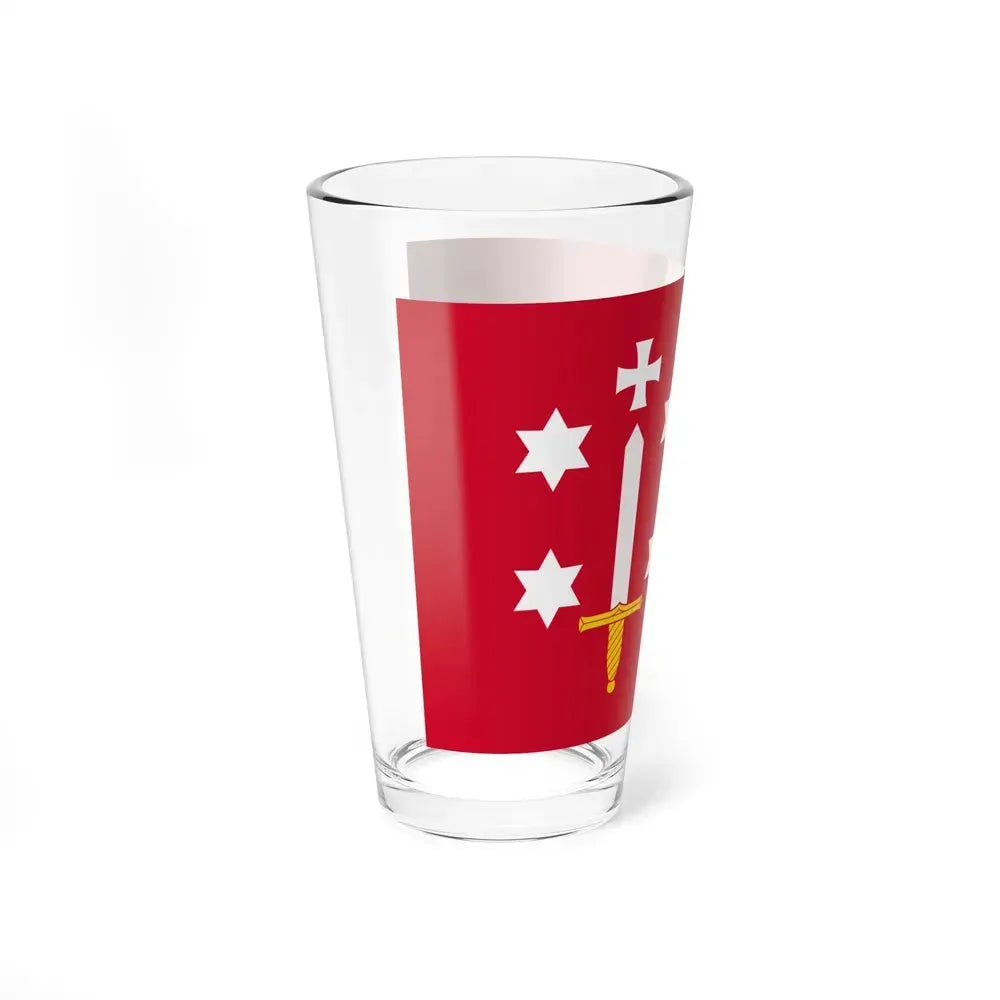 Flag of Haarlem the capital of the province of North Holland Netherlands - Pint Glass 16oz - Go Mug Yourself