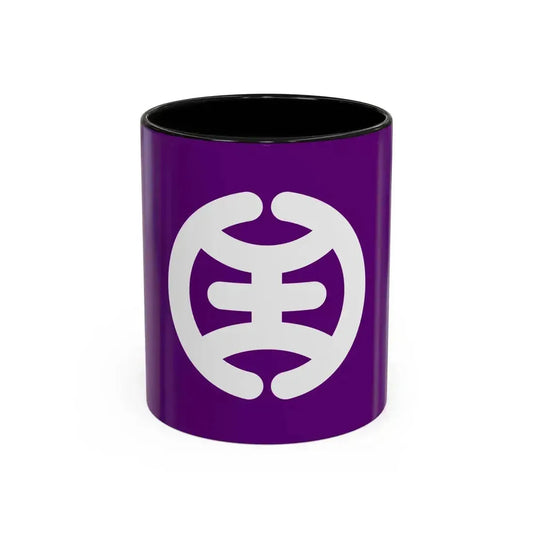Flag of Hachioji Tokyo Japan - Accent Coffee Mug 11oz Black - Go Mug Yourself