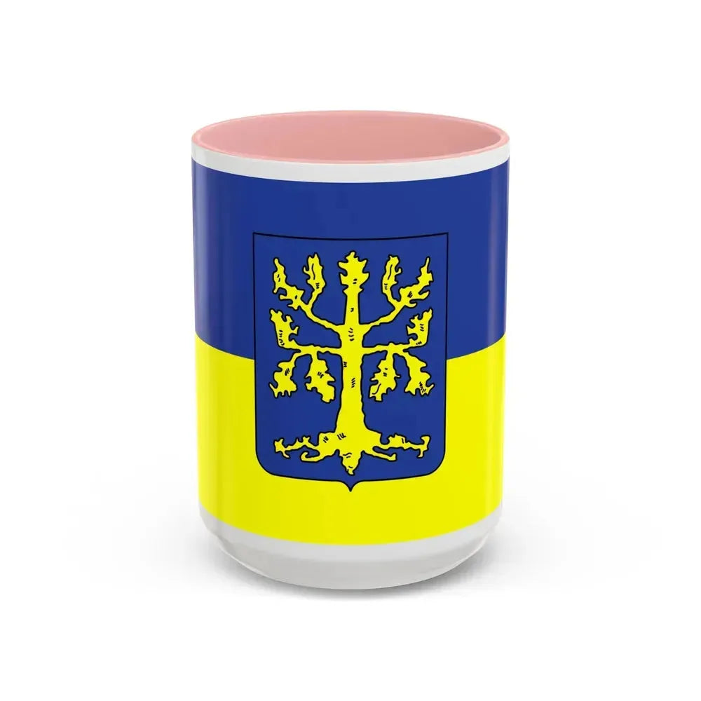 Flag of Hagen Germany - Accent Coffee Mug 15oz Pink - Go Mug Yourself