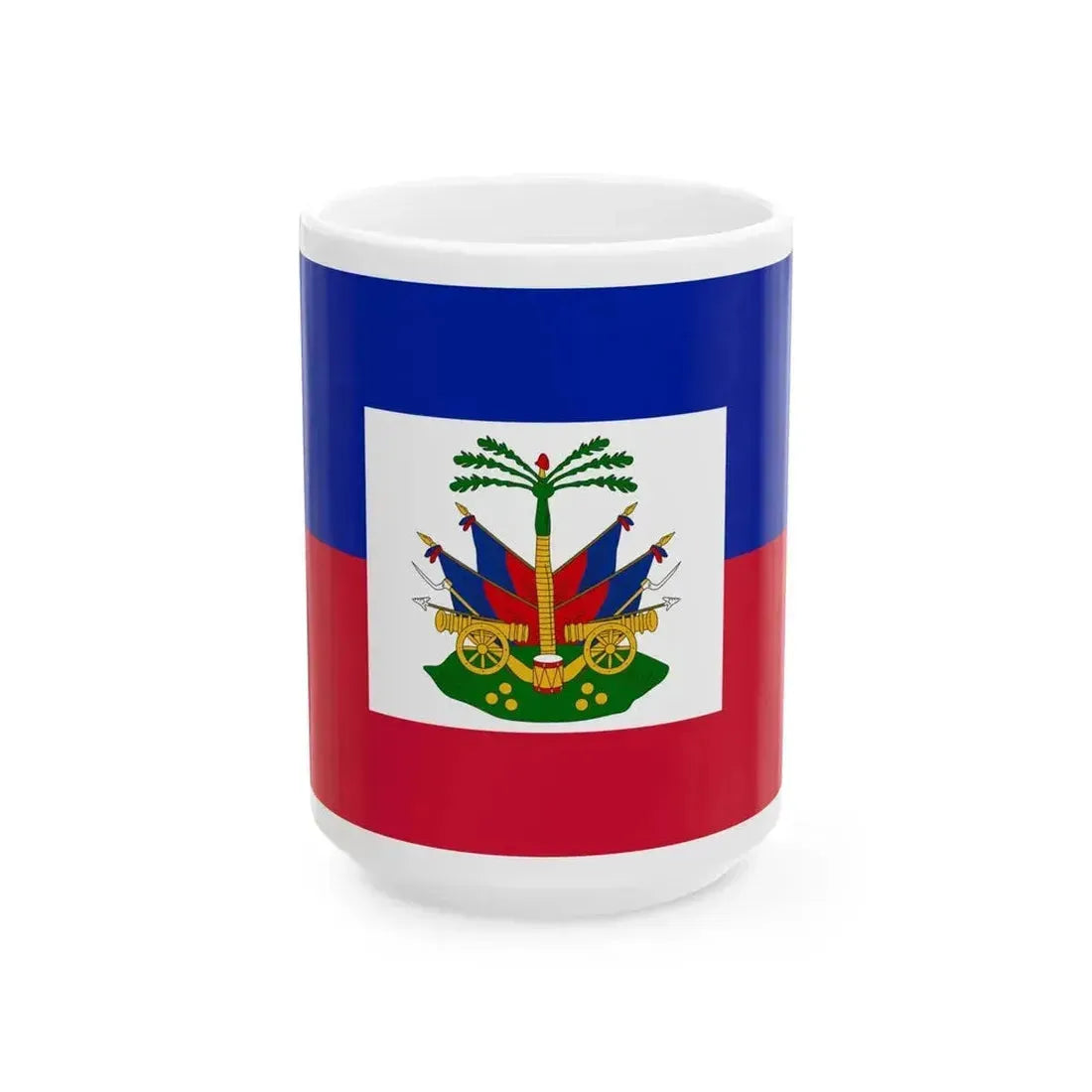 Flag of Haiti 1807-1849 (Haiti) White Coffee Mug 15oz - Go Mug Yourself