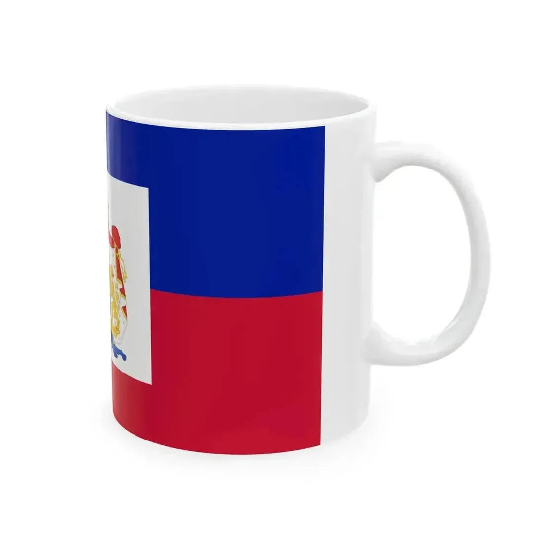 Flag of Haiti 1849-1859 (Haiti) White Coffee Mug - Go Mug Yourself