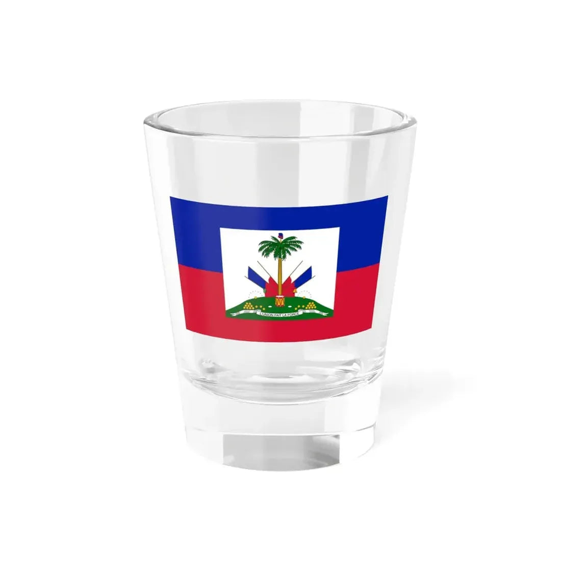 Flag of Haiti 1859-1964 (Haiti) Shot Glass 1.5oz 1.5oz - Go Mug Yourself