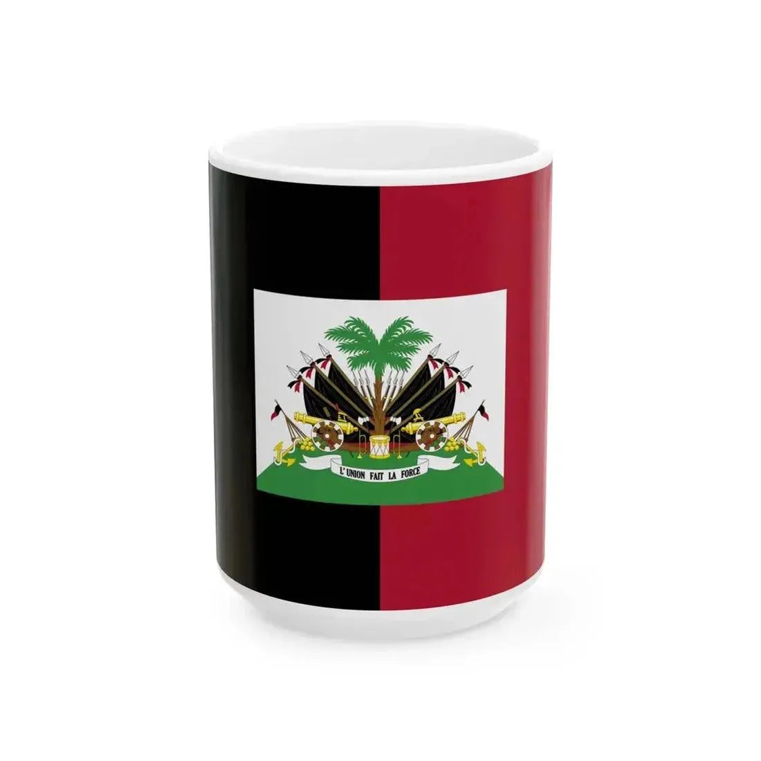 Flag of Haiti 1964-1986 - Alternative version (Haiti) White Coffee Mug 15oz - Go Mug Yourself