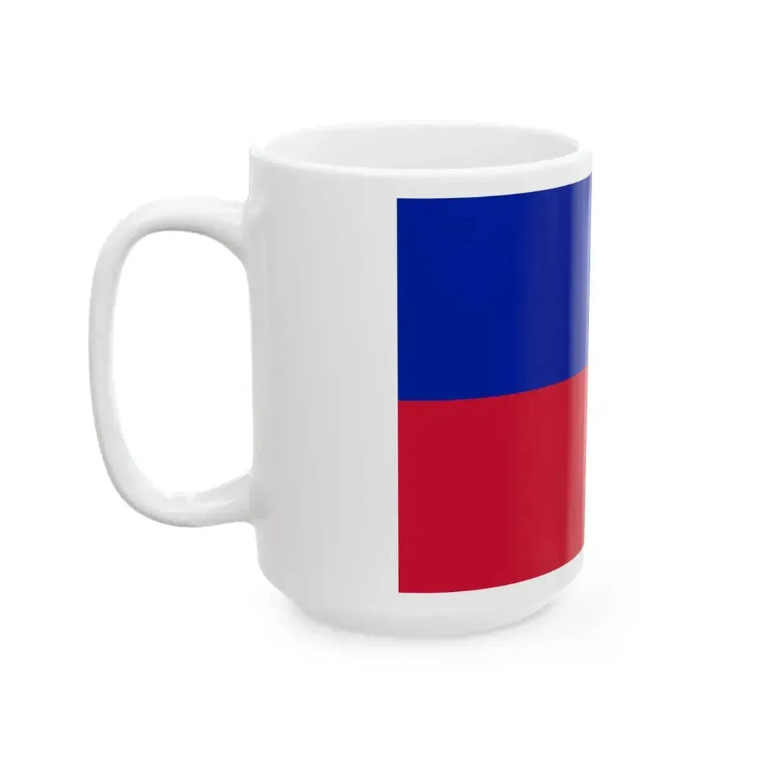 Flag of Haiti civil 3-2 (Haiti) White Coffee Mug - Go Mug Yourself