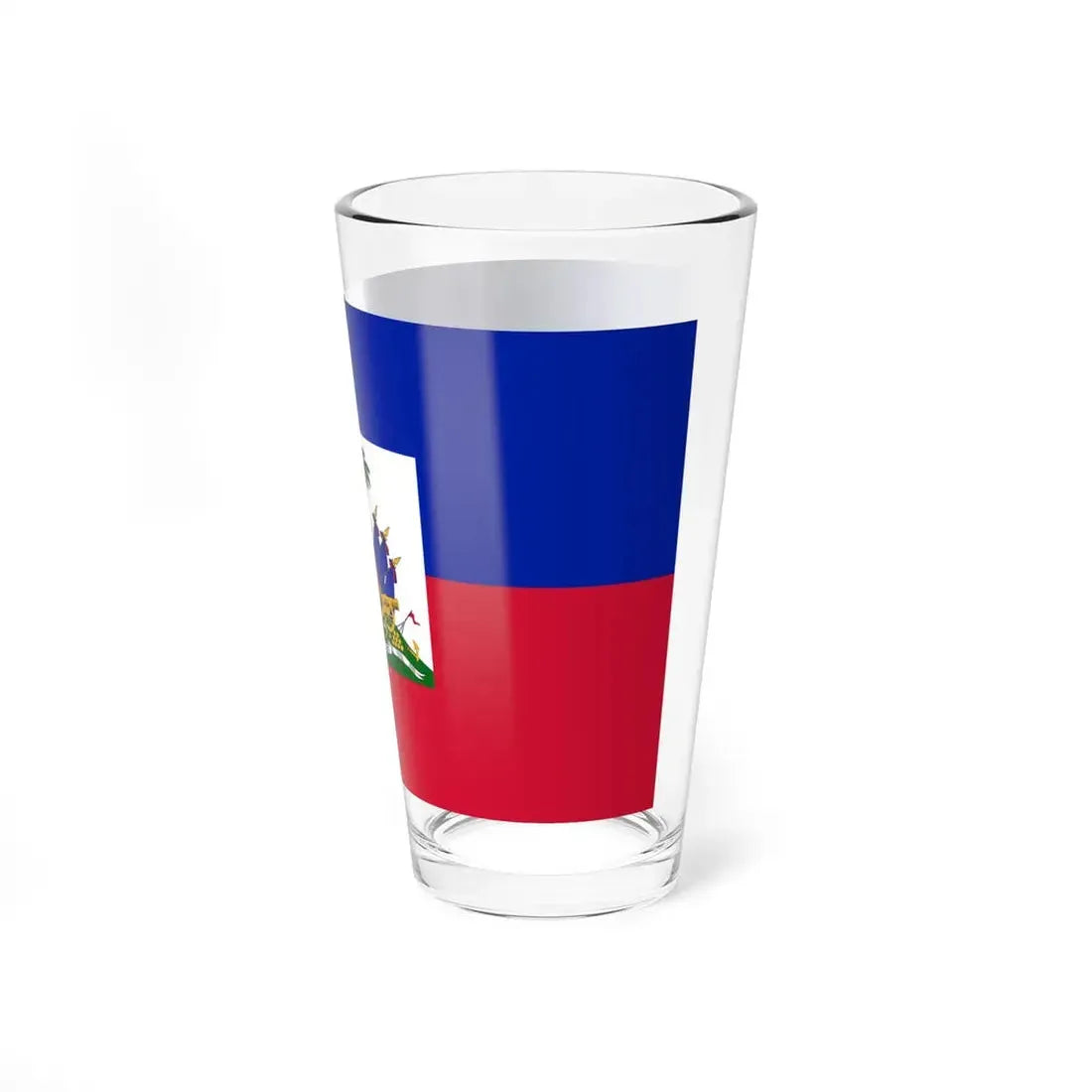 Flag of Haiti (Haiti) Pint Glass 16oz - Go Mug Yourself