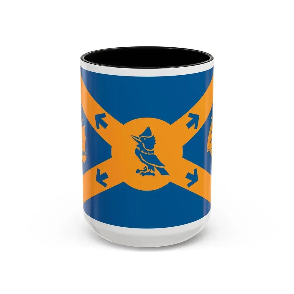 Flag of Halifax Canada - Accent Coffee Mug 15oz Black - Go Mug Yourself