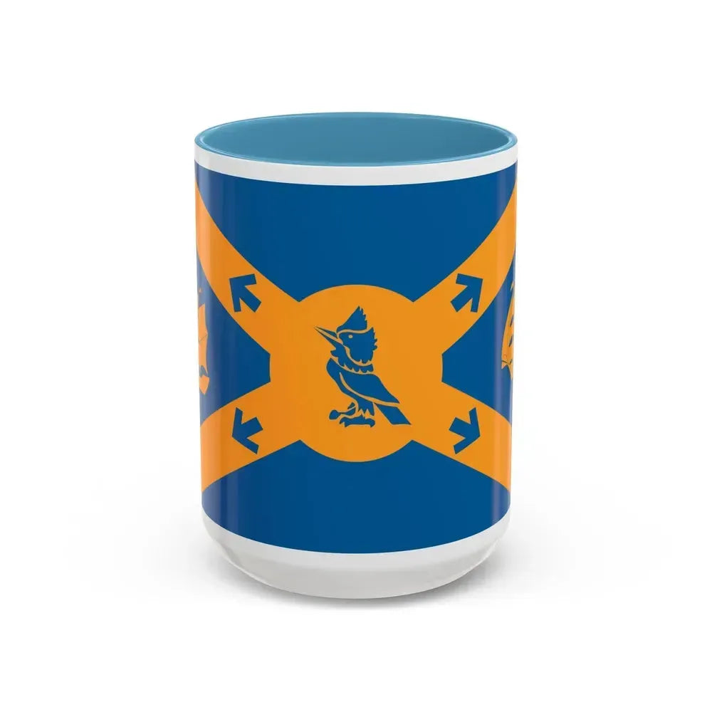 Flag of Halifax Canada - Accent Coffee Mug 15oz Light Blue - Go Mug Yourself