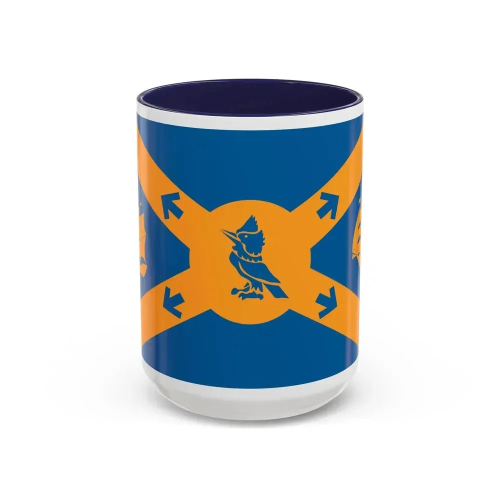 Flag of Halifax Canada - Accent Coffee Mug 15oz Navy - Go Mug Yourself