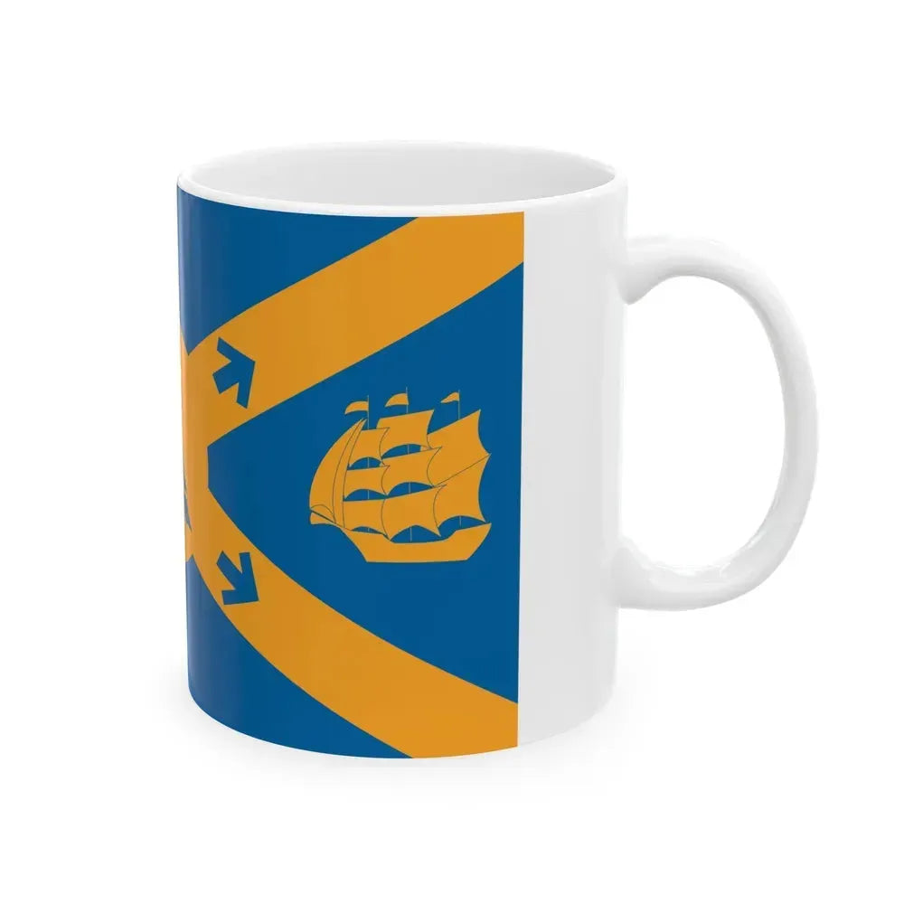 Flag of Halifax Canada - White Coffee Mug - Go Mug Yourself