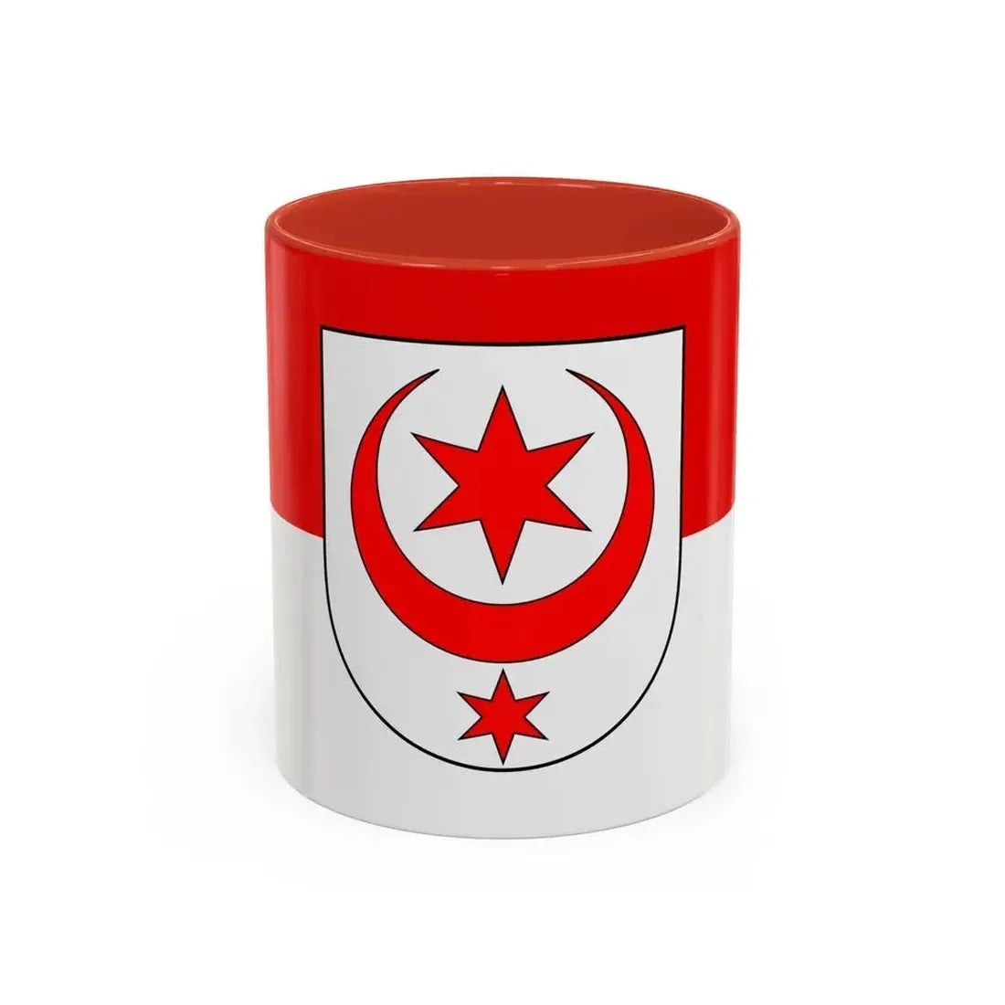 Flag of Halle Saale Germany - Accent Coffee Mug 11oz Red - Go Mug Yourself