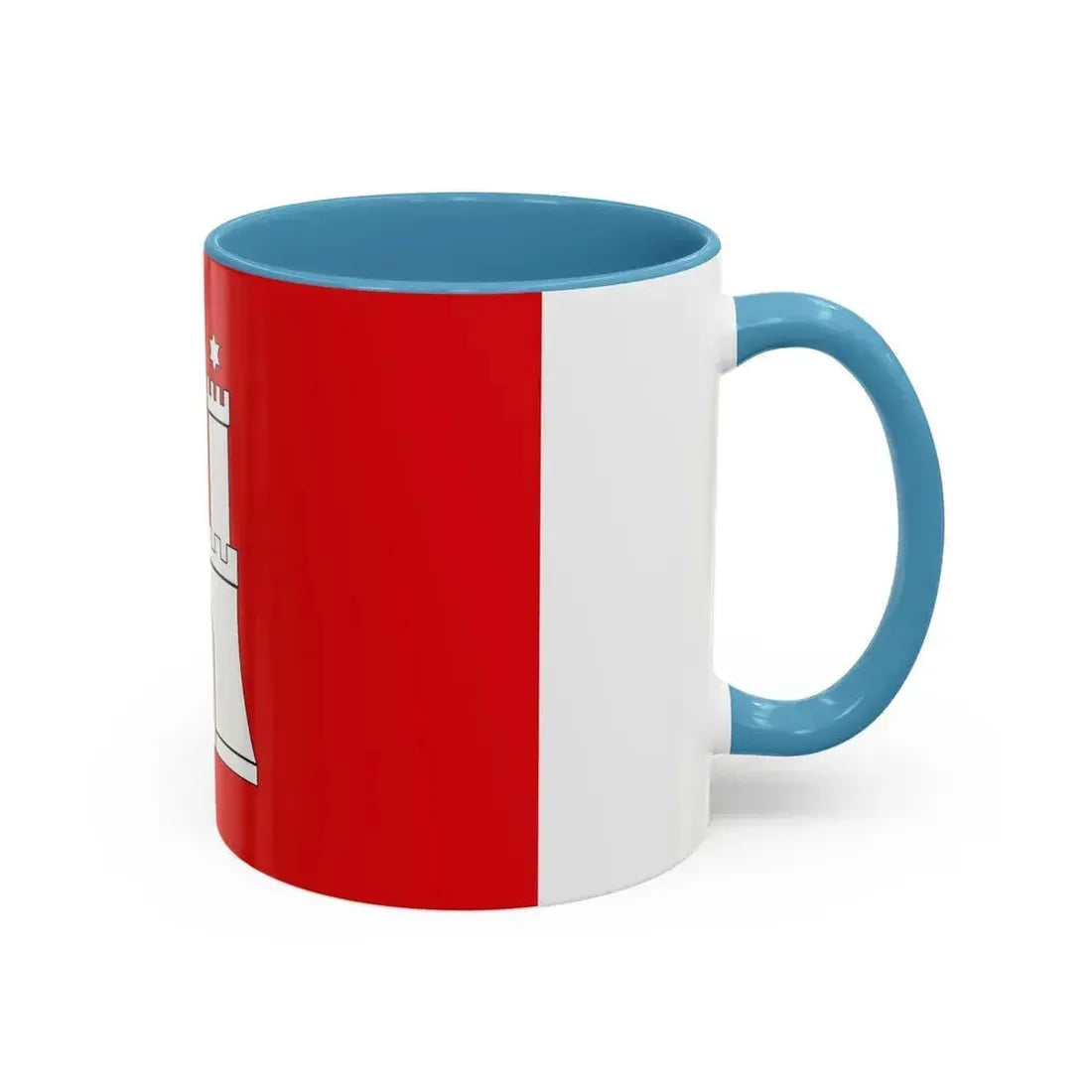 Flag of Hamburg Germany - Accent Coffee Mug - Go Mug Yourself