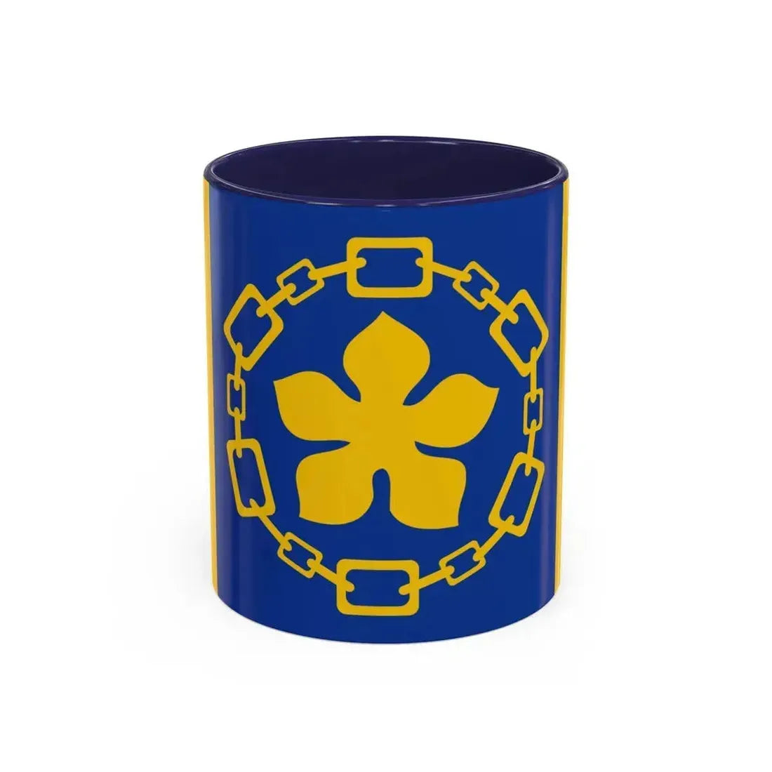 Flag of Hamilton Canada - Accent Coffee Mug 11oz Navy - Go Mug Yourself