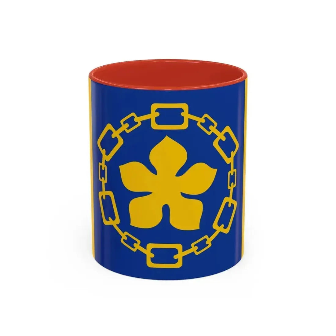 Flag of Hamilton Canada - Accent Coffee Mug 11oz Red - Go Mug Yourself