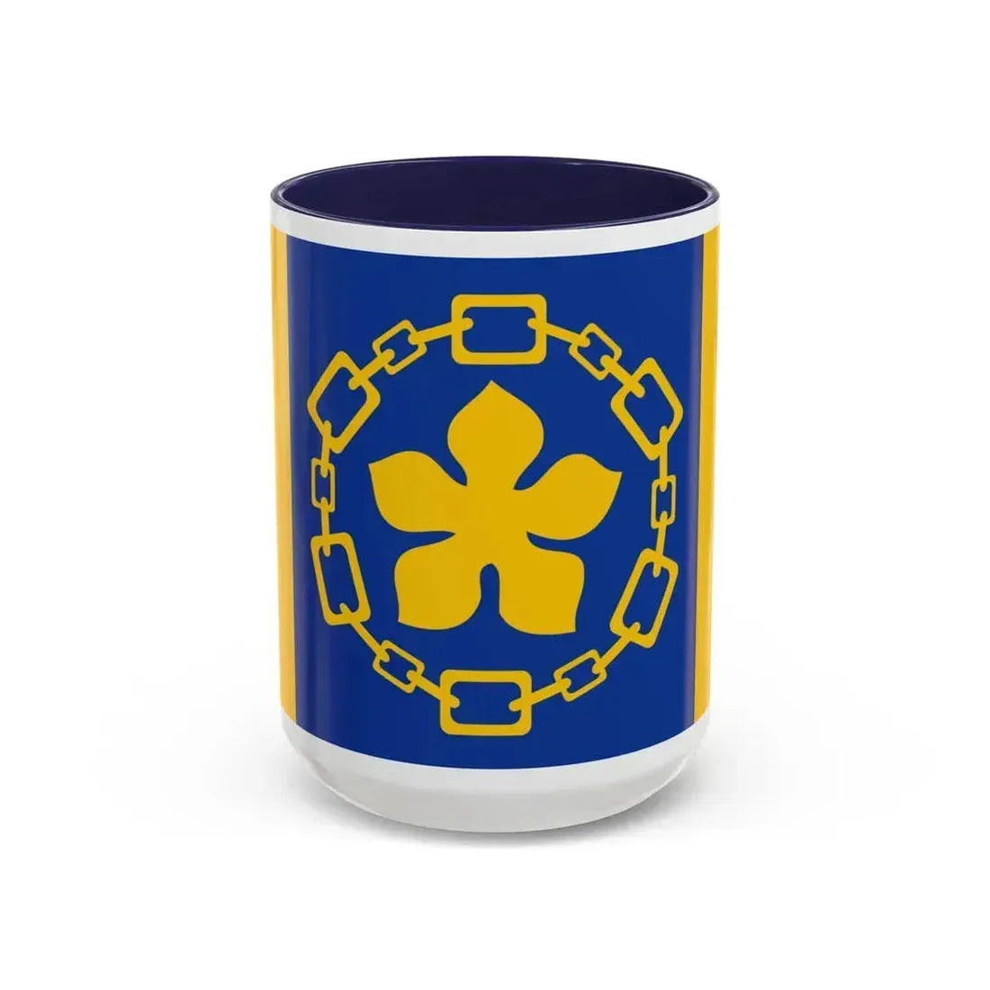 Flag of Hamilton Canada - Accent Coffee Mug 15oz Navy - Go Mug Yourself