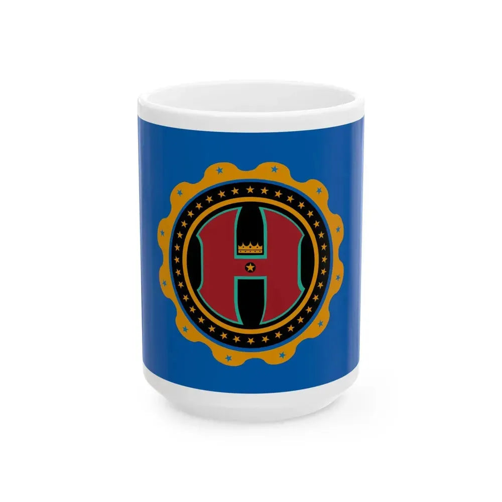 Flag of Hamilton County Ohio (United States) White Coffee Mug 15oz - Go Mug Yourself