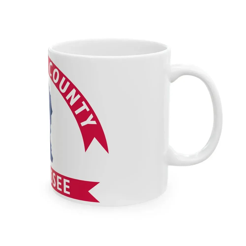 Flag of Hamilton County Tennessee (United States) White Coffee Mug - Go Mug Yourself