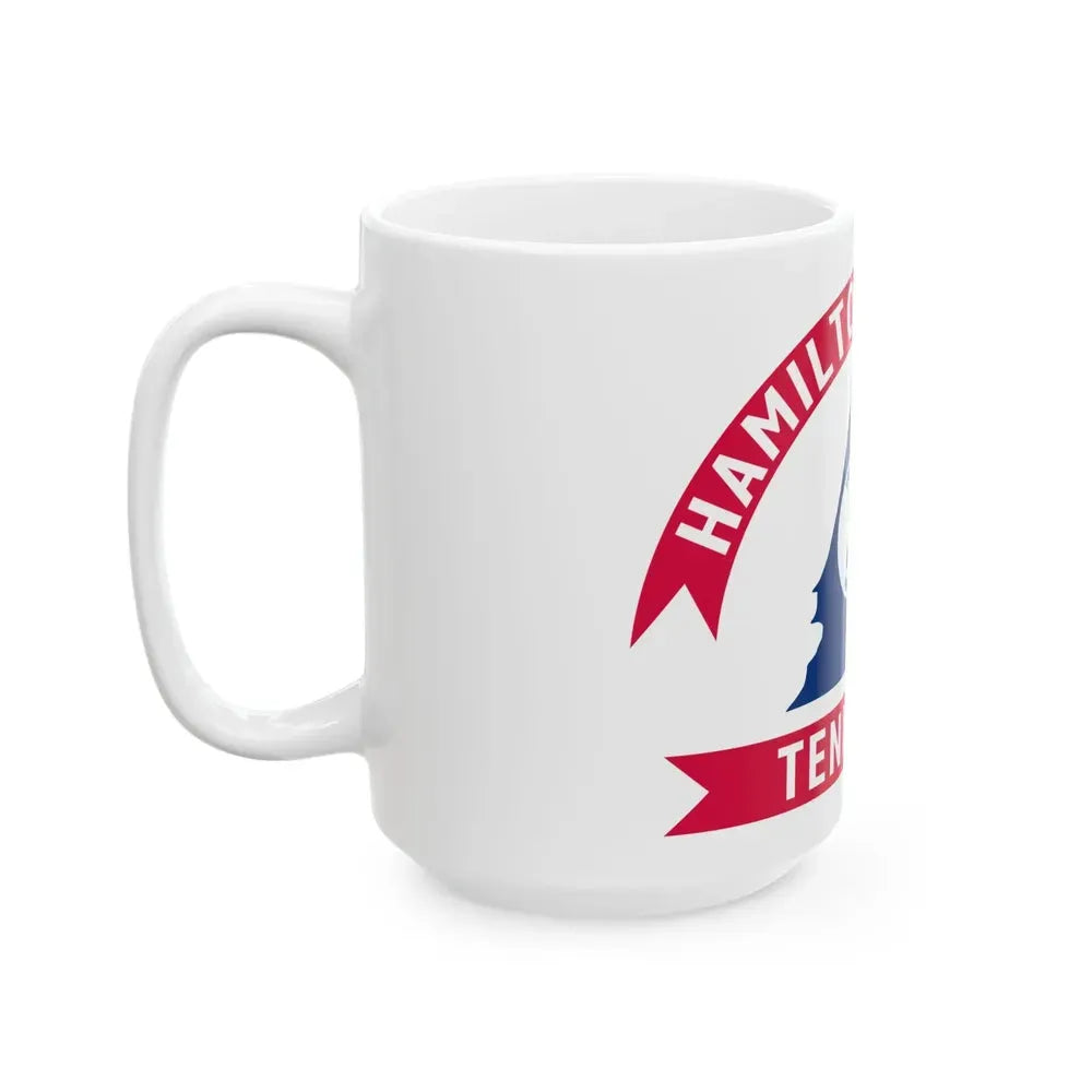 Flag of Hamilton County Tennessee (United States) White Coffee Mug - Go Mug Yourself